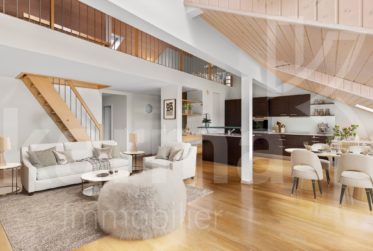 En exclusivité - Appartement en attique avec vue sur le lac et les Alpes