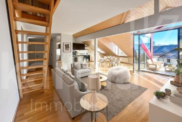 En exclusivité - Appartement en attique avec vue sur le lac et les Alpes