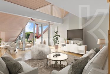 En exclusivité - Appartement en attique avec vue sur le lac et les Alpes